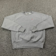 Champion Reverse Weave Sweatshirt Mens M Gray Heavy Pullover Crewneck Sweatshirt