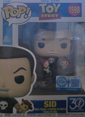 Funko Pop Toy Story Sid 1598 30th Anniversary Specialty Exclusive Disney Pixar