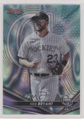 2022 Bowman's Best Aqua Lava Refractor 151/199 Kris Bryant #64 0c6