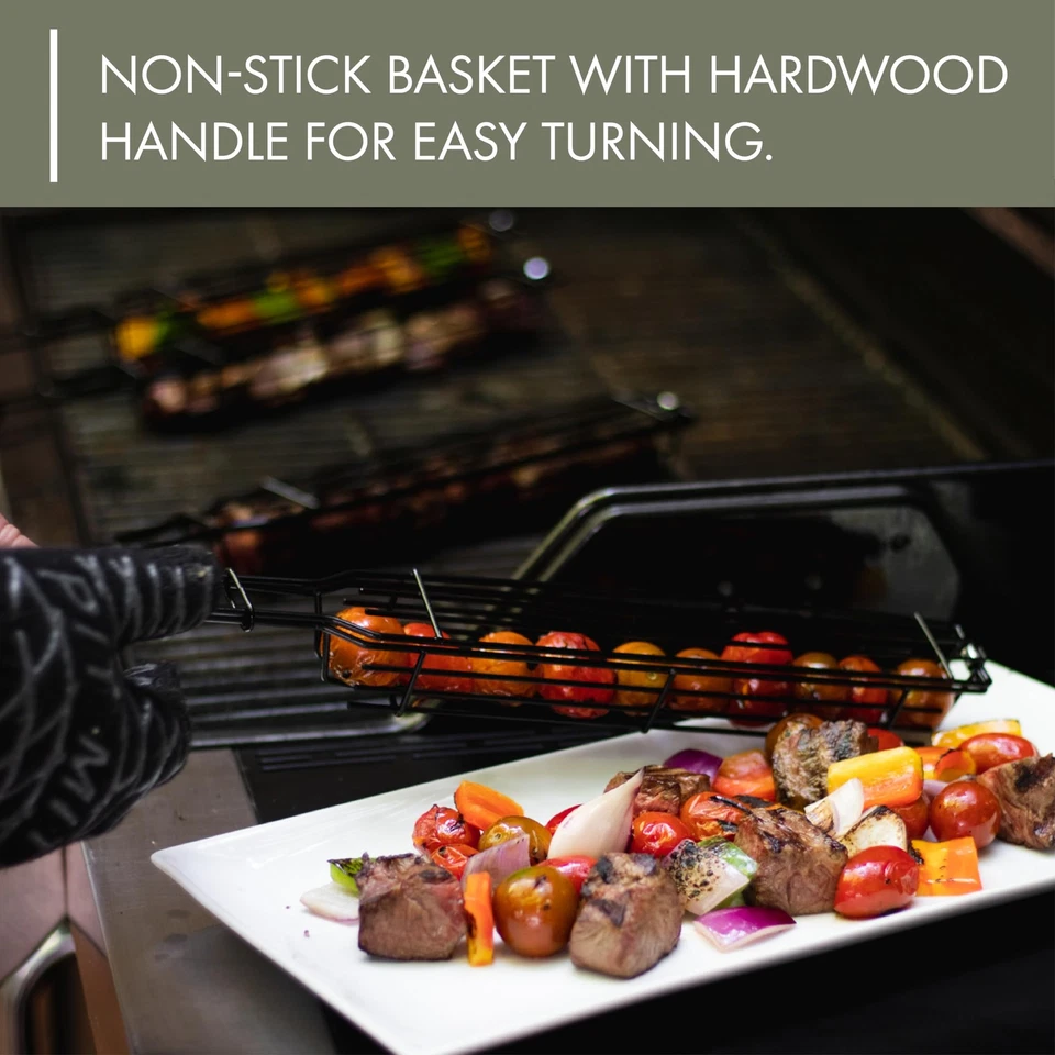 Nonstick Kabob Grilling Baskets, Set of 4 - Image 3 of 3