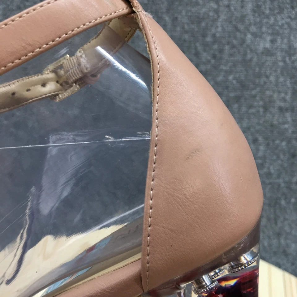 NEW Naturalizer Sandals Womens 9.5 M Joy Floral Heeled Ankle Strappy Brown - Image 4 of 4