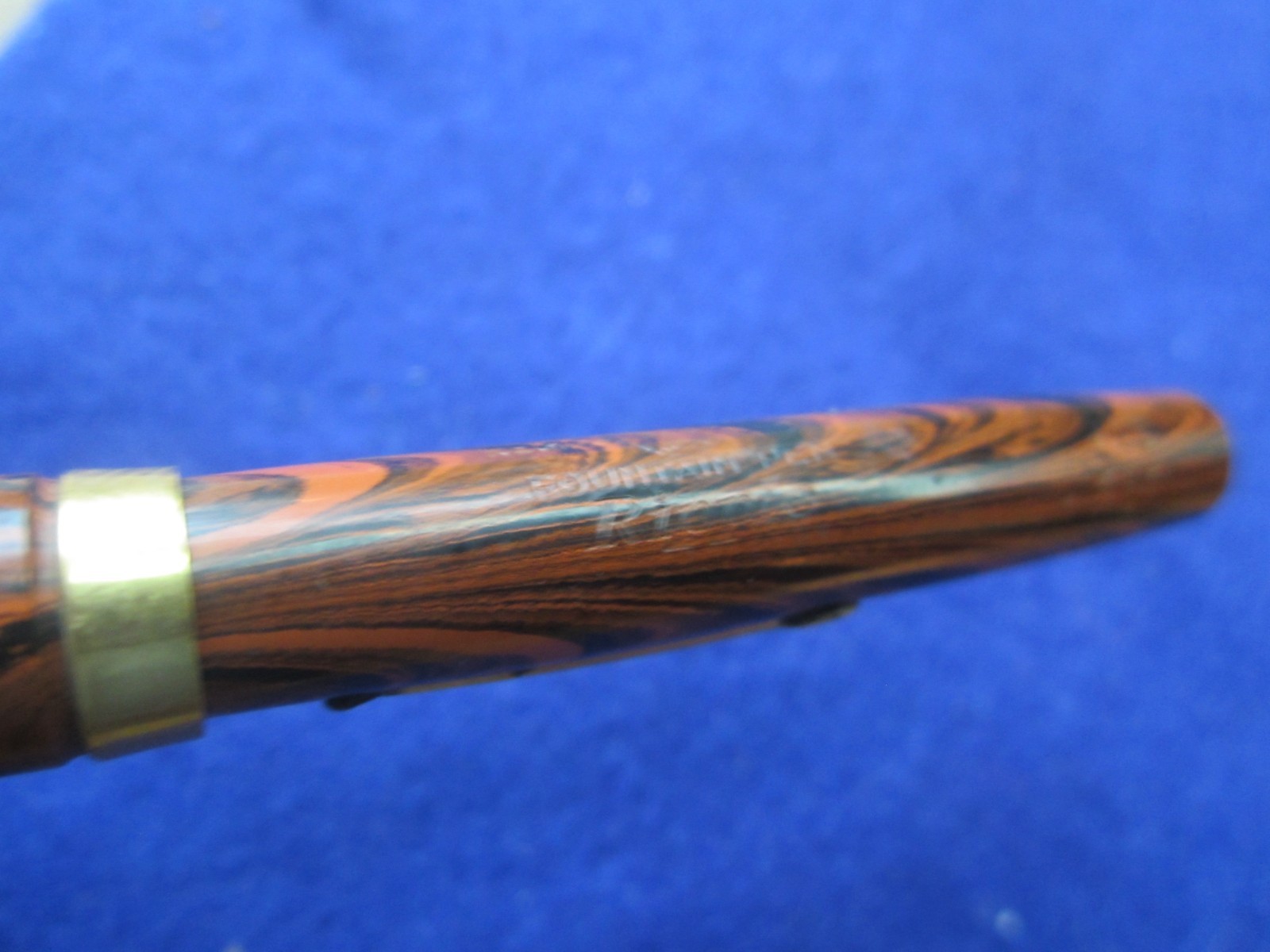 Waterman Fountain Pen "Red Ripple" Original Gold Nib ca. 1920's- Model 52 1/2 V