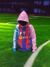 Messi Fan Inspired Career Hoodie | Hand-Stitched | Multi-Team Tribute Design