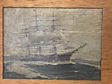 Cutty Sark Color Oil Painting Framed 10"x8"