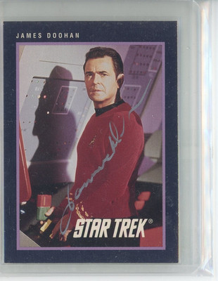 James Doohan ''Beam Me Up Scottie'' Impel STAR TREK Signed Rookie IN PERSON AUTO