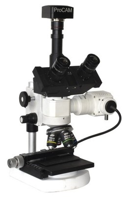 Industrial Metallurgy Microscope 2000× Reflected LED Light w 25MP USB 3.0 Camera