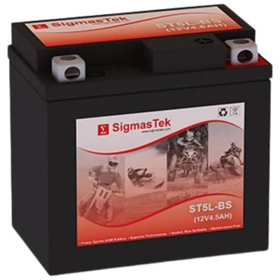 SigmasTek ST5L-BS SLA 80CCA Replacement Battery Compatible w/ PowerStar PS5L-BS