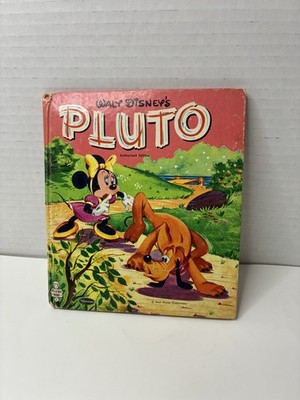 PLUTO pup Walt DIsney's hardcover book 1957 Very Good condition