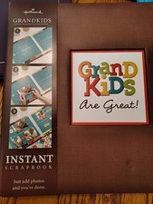 12x12 Hallmark Instant Grandkids scrapbook -- completed pages