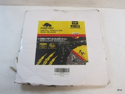 Genuine Pretec 14'' Blade for Cutting Mild Steel with 1'' Arbor