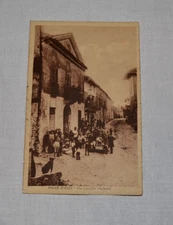 Cartolina Piova d' Asti Animatissima Auto via Ippolito Polledro Viagg. NI