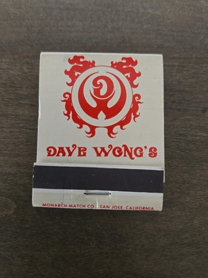 Matchbook Dave Wong's Restaurant Stockton California FULL.  p5