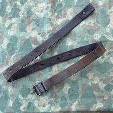 Original Swedish Mauser Leather Sling used M1896 M96 M38 Sweden With Button #14