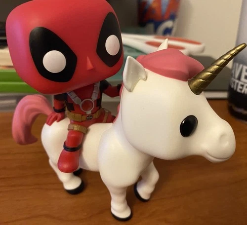 Funko Pop! Marvels Deadpool On Unicorn Loose Authentic Quick Shipping!!