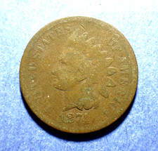 1874 Indian Cent  Good+