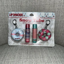 Snow Tube Lip Balm 2 PCS 0.28 oz Winter Essentials  With Key Holders