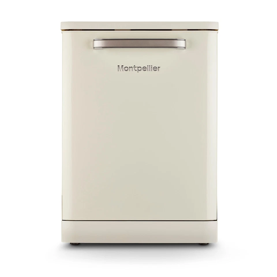 Montpellier MAB1353DC - Creme 13 Maßgedecke Retro Geschirrspüler - A+ Energy