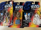 3 Star Wars Figures NIB - POTF : Yoda with Jedi Trainer Backpack & Leia Organa