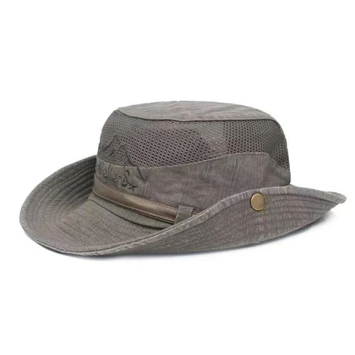 Mens Fishing Cap Safari Bush Retro Cargo Bucket Sun UPF50+ Hat Walking Outdoor - Picture 23 of 23