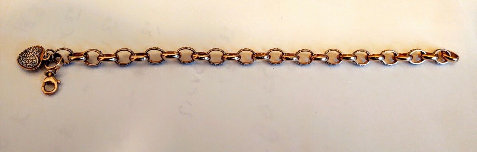 GORGEOUS GOLD OVER STERLING SILVER  BRACELET WITH… - image 1