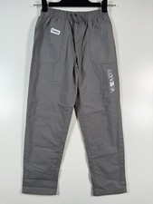 BNWT Osh Kosh B'Gosh Kids Boys Pull On Pants Drawstring Casual Gray Sz 7 11x21.5