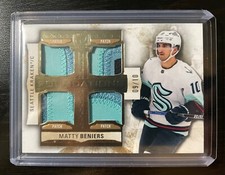22-23 The Cup Hockey Rookie Foundations Quad Patch F-BE Matty Beniers (09/10)
