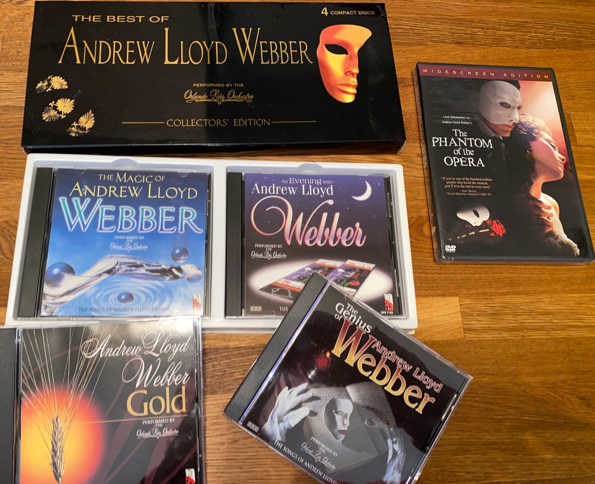 Phantom Of The Opera DVD & Andrew Lloyd Webber 3 CD Box Collectors