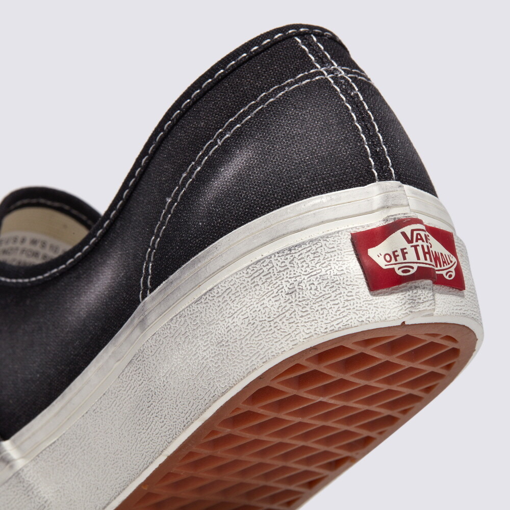 Vans Wave Washed Authentic Skate Sneakers Shoes Black
