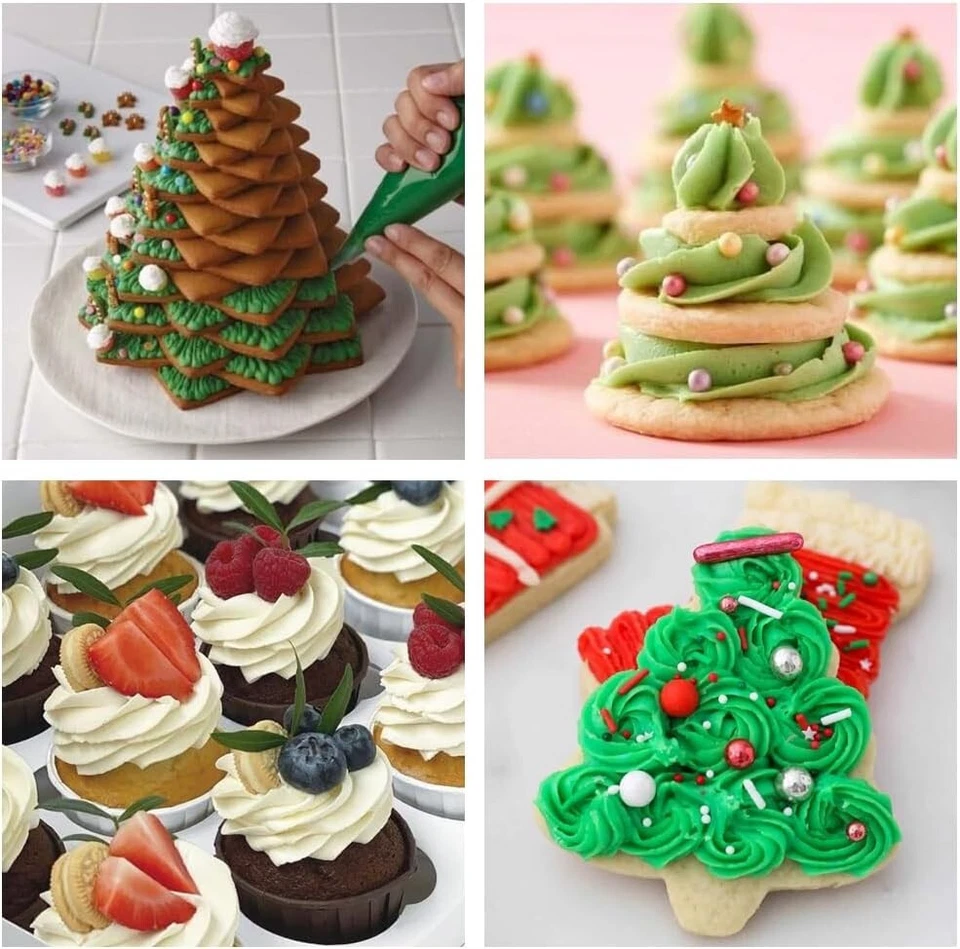 Set of  209pcs Icing Piping Bags Clear Disposable Cake Decoration Savoy Bag 14" - Image 3 of 4