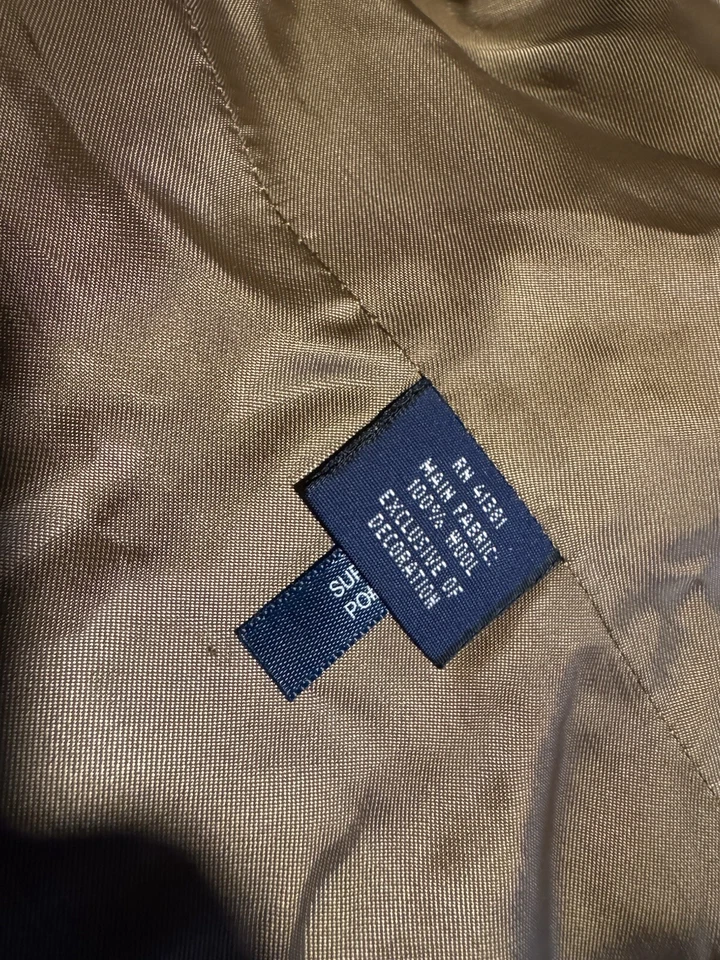 $598 Ralph Lauren 12 Large Brown Plaid Blazer Jacket Tweed Polo RRL Coat Rugby - Image 3 of 4