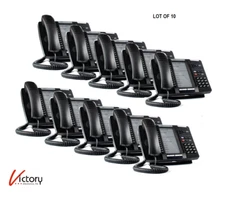 LOT OF 10 Used Mitel 5320e IP Phone with Base Stands | Phone Base, Stand & Phone