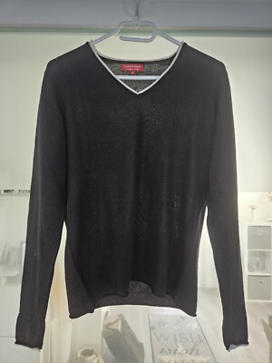 Laura di Sarpi Cashmere Seide Pullover schwarz Gr.38