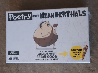 Brand New - Exploding Kittens Poetry For Neanderthals Family Party Word Game NEW