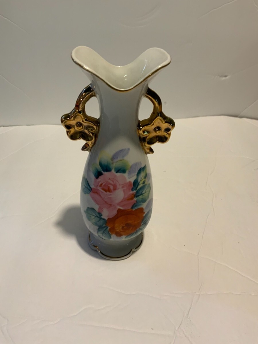 Vintage made in Japan floral vase | eBay
