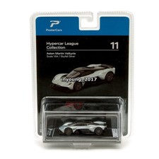1:64 2021 Aston Martin Valkyrie Model Car Diecast Collectible Vehicle Silver