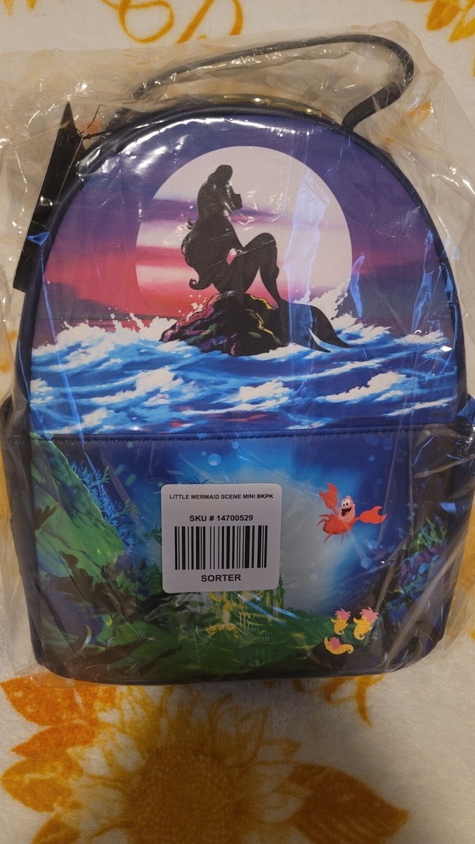 ?❗️SALE❗️? Loungefly Disney The Little Mermaid Silhouette Mini Backpack Loungefly Disney The Little Mermaid Silhouette Ariel Mini  main image 4