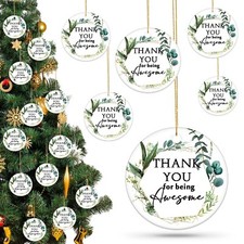 Inbagi 20 Pcs Christmas Thank You Gifts Ornaments Bulk for Coworker Employees...