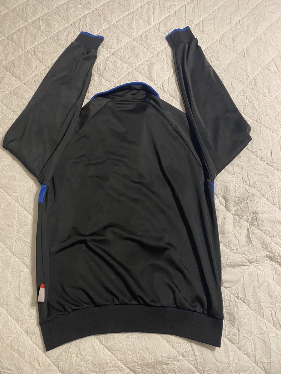 RARE Black And Blue Majestic Texas Rangers Jacket | eBay