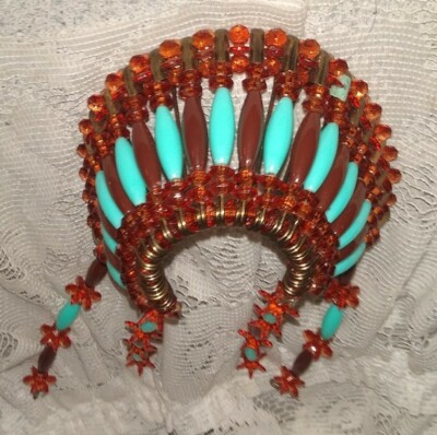 Handcrafted Colorful Native American Headdress / War Bonnet  display picture 2