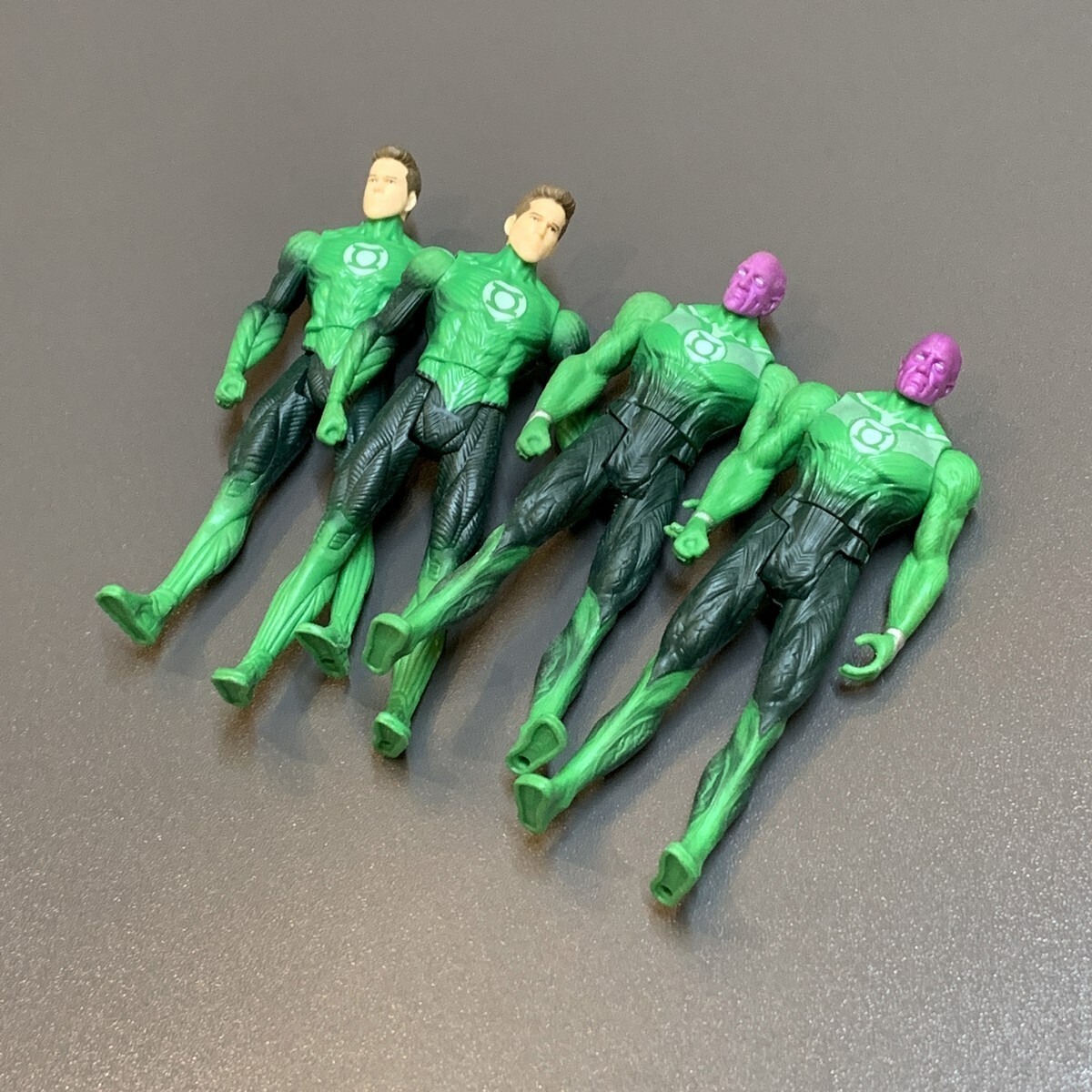 LOT 4PCS Rare 3.75'' DC COMICS GREEN LANTERN Action Figure toys