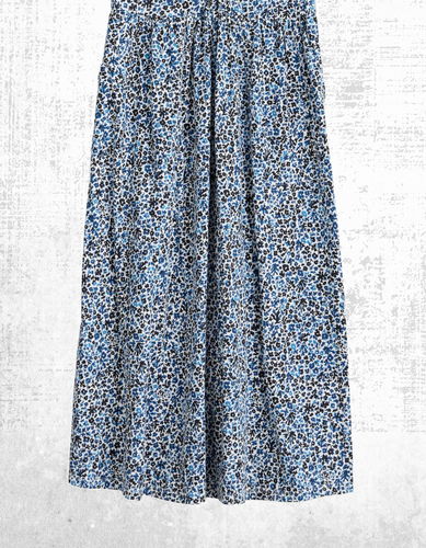 Ex Seasalt Women’s Short Sleeve Jersey Midi Dress in Tide Flower Chalk - Picture 5 of 7