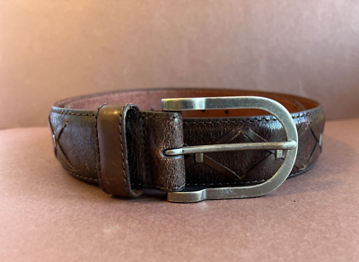 COLE HAAN Tan Side Stitch Belt 42  display picture 2