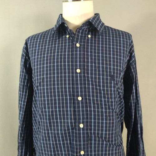 Polo Ralph Lauren camicia uomo XL extra large blu plaid Yarmouth lusso preppy - Foto 2 di 12