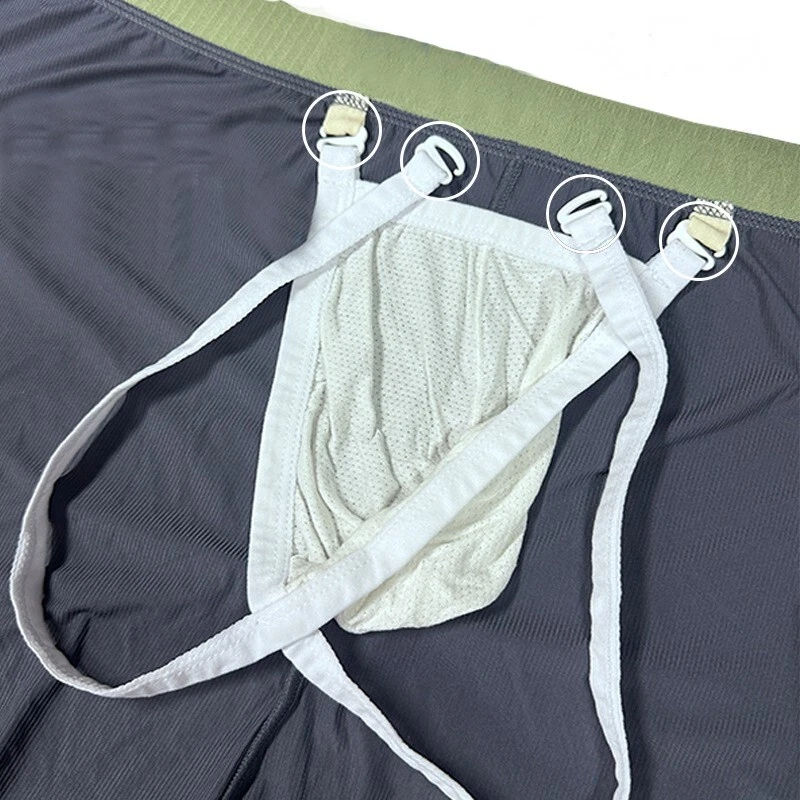 Pantalones Cortos Sueltos Aro de Seda Hielo Geniales para Hombres Cómodos Bolsa Baúles Ropa Interior Foto 4 de 4