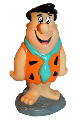NEW VINTAGE PLAY BY PLAY  1994 THE FLINTSTONES  PLASTIC FIGURE  6'' COIN  BANK