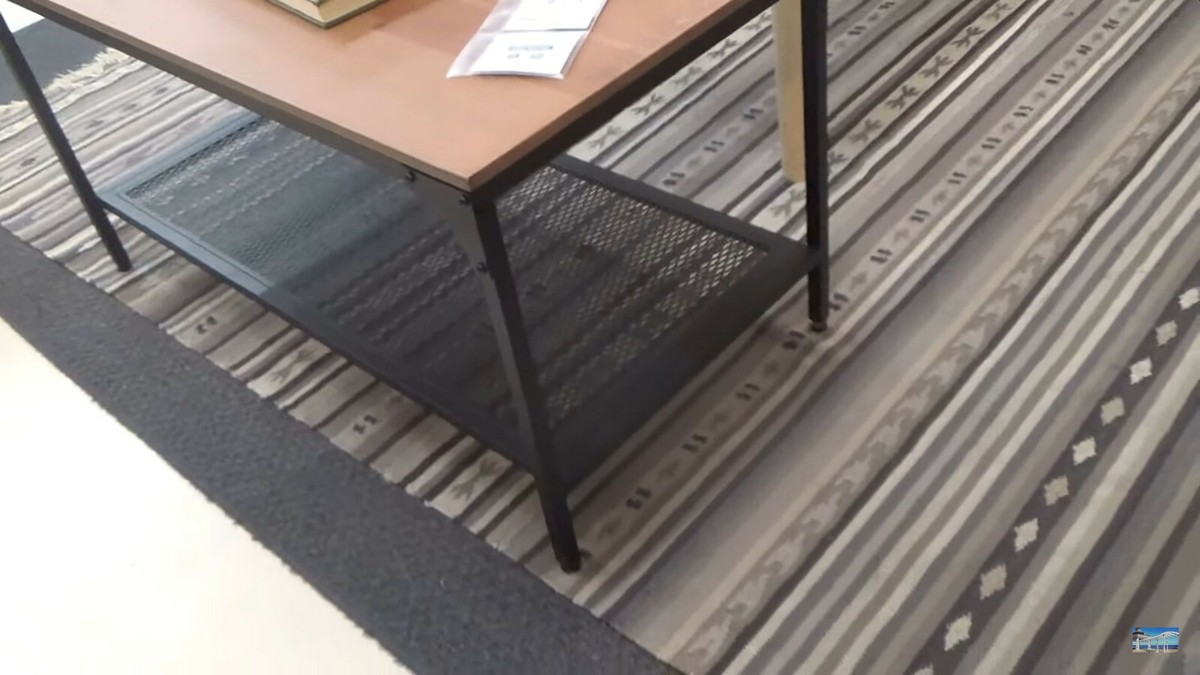 IKEA Kattrup Area Rug Flatwoven Handmade Gray 7'10