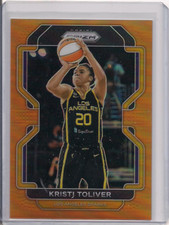 2022 WNBA Prizm #118 Kristi Toliver Orange Prizm 37/49