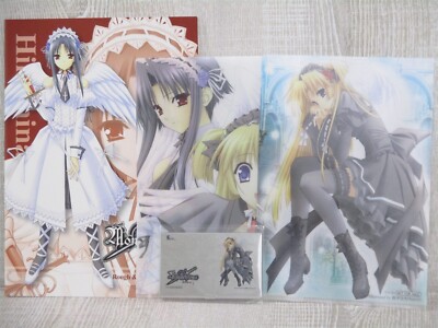 MONOCHROME Game Art Book w/Folder & Card Case 2004 Sony PS2 Fan Japan Ltd