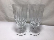 FF98 2PC Vintage Antique Classic Fostoria Heritage Crystal Clear Ice Tea Glass