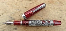 New Montegrappa Oriental Zodiac Dragon #1007 Fountain Pen - MEDIUM 18K NIB